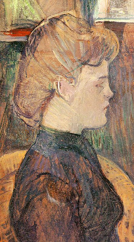  Henri  Toulouse-Lautrec The Painter's Model : Helene Vary in the Studio China oil painting art